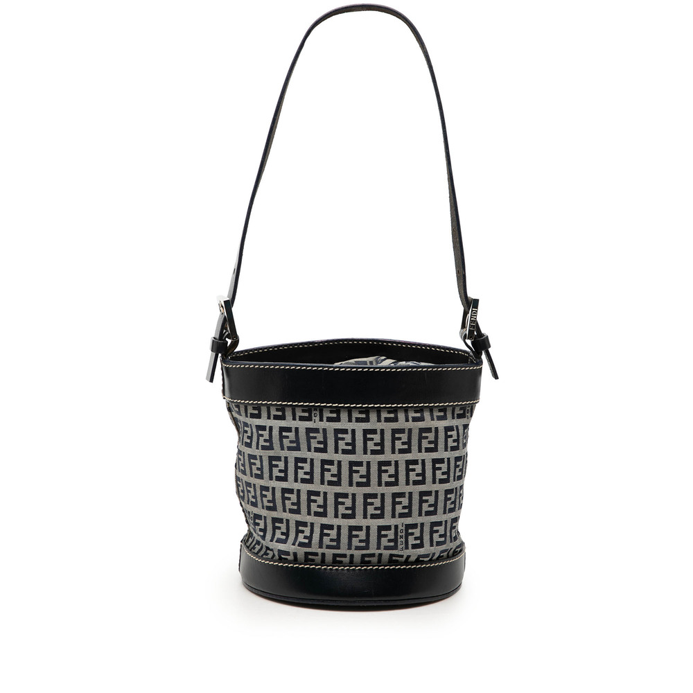 Pre-Loved Fendi Zucchino Canvas Bucket Bag